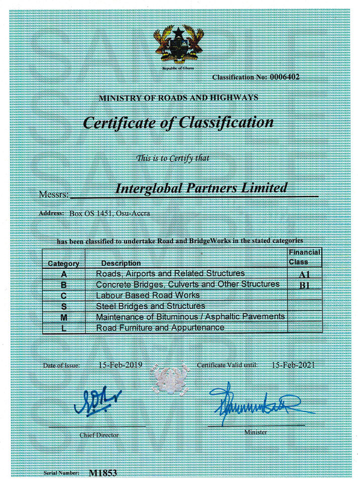 INTERGLOBAL PARTNERS LTD : Engineering & Industral Solutions